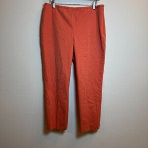 J.Mclaughlin Womens 12 Coral Mid Rise‎ Side Zip Slim Straight Pants